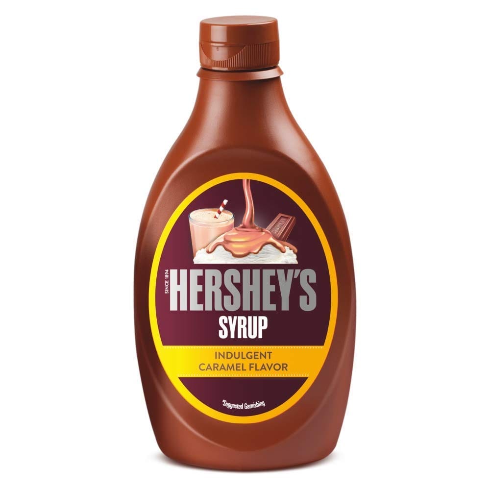 HERSHEY'S Caramel Flavored Syrup | Delicious Caramel Flavor | 623 Gm Bottle