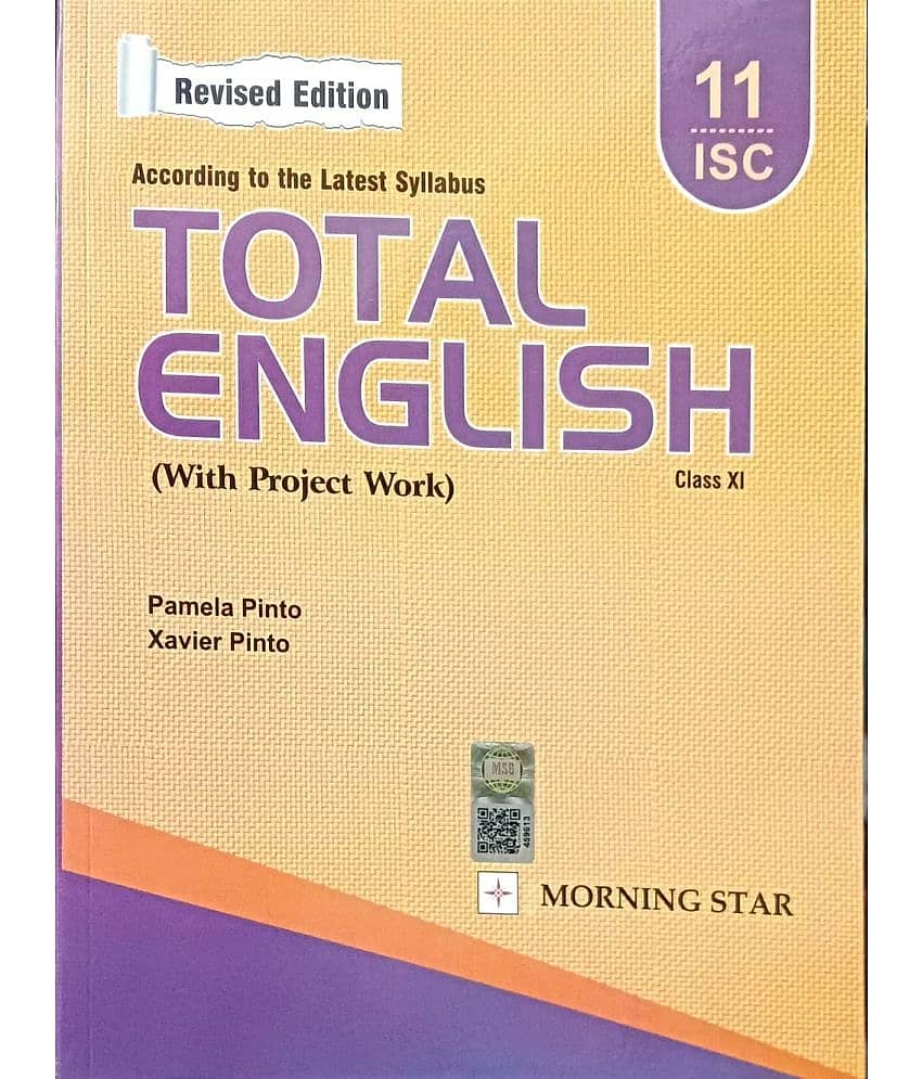 ISC Total English for Class 11 - Examination 2023-24