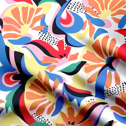 vector design Print Fabric-Rayon