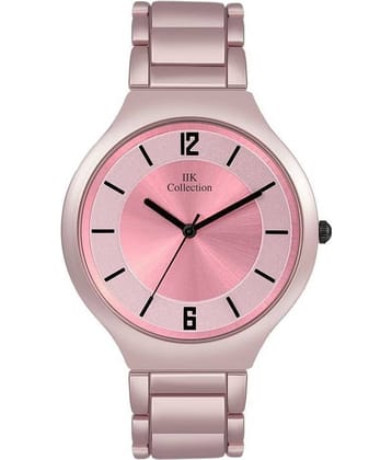 IIK COLLECTION - Pink Stainless Steel Analog Womens Watch