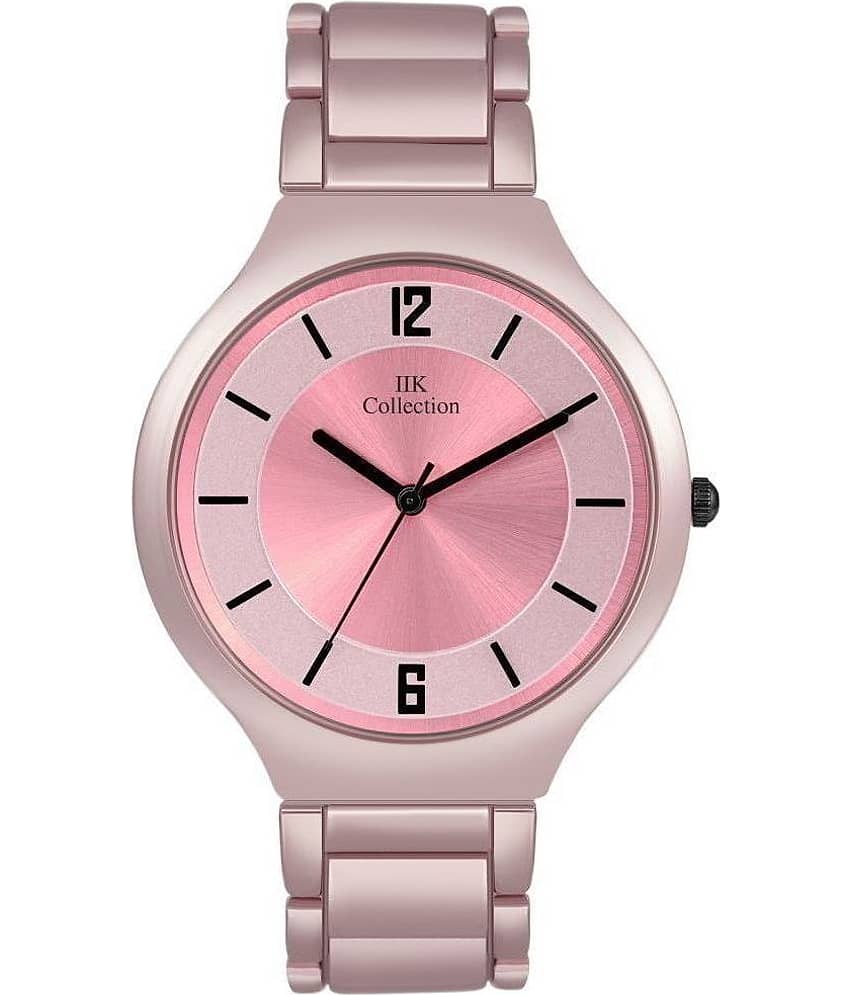 IIK COLLECTION - Pink Stainless Steel Analog Womens Watch