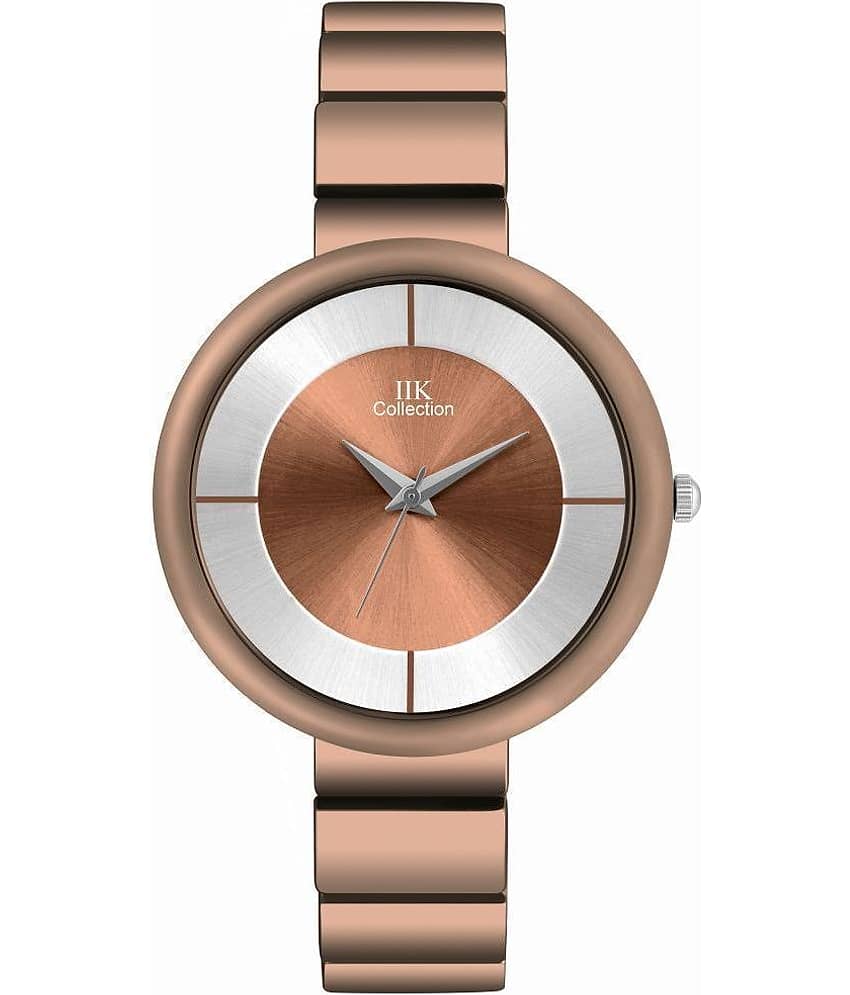 IIK COLLECTION - Brown Stainless Steel Analog Womens Watch