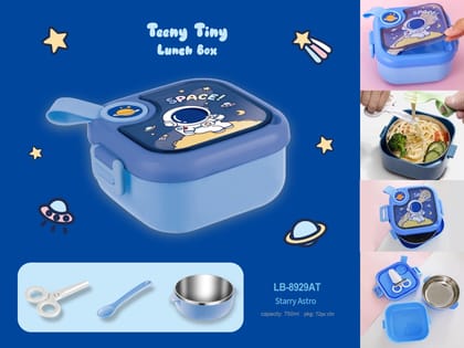 Cute Animal & Space Theme Lunch Box for Kids 750ml-Space