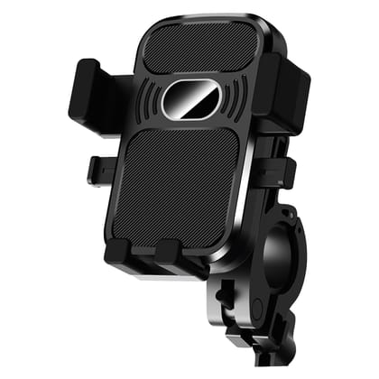 ZEBRONICS New Launch BMH100, Bike Smartphones Mobile Holder, Upto 6.8 Inches, 360 Rotatable, One Press Lock and Release, Stable and Secure, Anti-Skid Silicone Pads, for Maps & Navigation ZEBRONICS New Launch BMH100, Bike Smartphones Mobile Holder, Upto 6