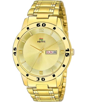 Hemt Gold Stainless Steel Analog Men's Watch