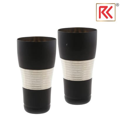 RK Black Lassi Glass Tumbler Set with Galaxy Modern Design, 650ml, Set of 2, for Mocktails, Juice, Cold Drinks, Lemonade, Matte Finish, Reusable Drinking Cups RK Black Lassi Glass Tumbler Set with Galaxy Modern Design, 650ml, Set of 2, for Mocktails, Juice, Cold Drinks, Lemonade, Matte Finish, Reusable Drinking Cups