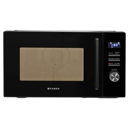 Faber FMW Instacook 30C Standalone 29L Microwave Oven |900W|10 Auto Cook Menu|Digital Panel|Reheat & Defrost|Glass Turntable|Child Safety Lock|Easy Clean Coating|Power Level 5|2 Yrs Warranty|Black Faber FMW Instacook 30C Standalone 29L Microwave Oven |90