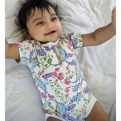 Baby Onesie | Half Sleeve Bodysuit | Karma Chameleon-0-1 month