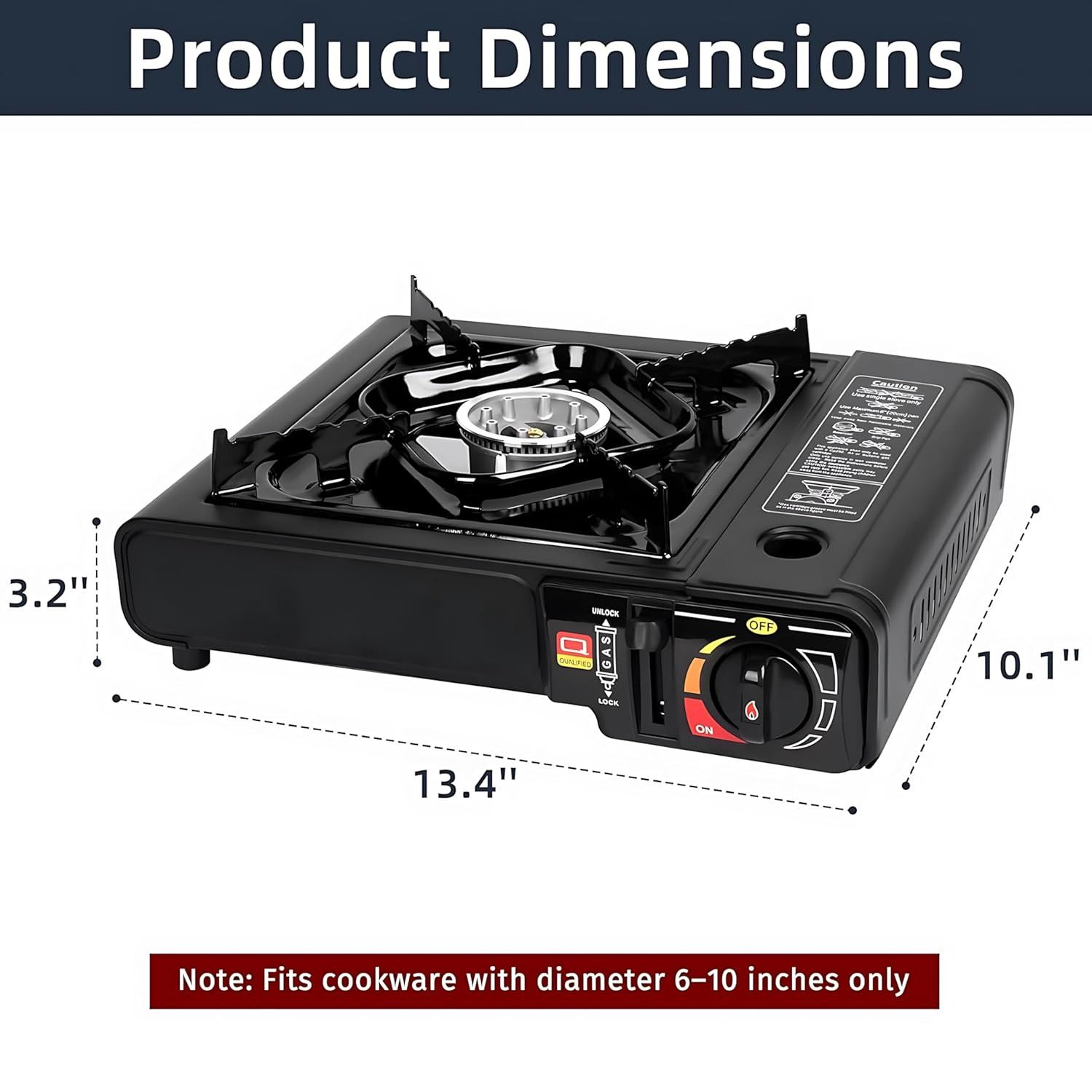 Wholesale Item - 2 IN 1 CAMPING GAS STOVE - MOQ 4 Pieces