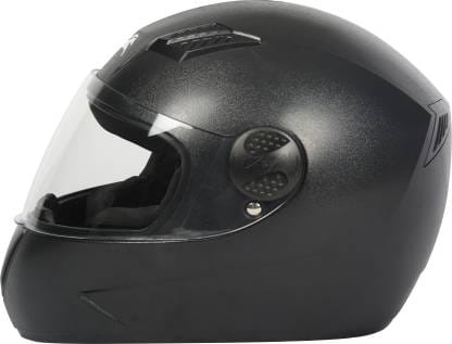 TVS Helmet Full Face Motorbike Helmet (Black-JE)