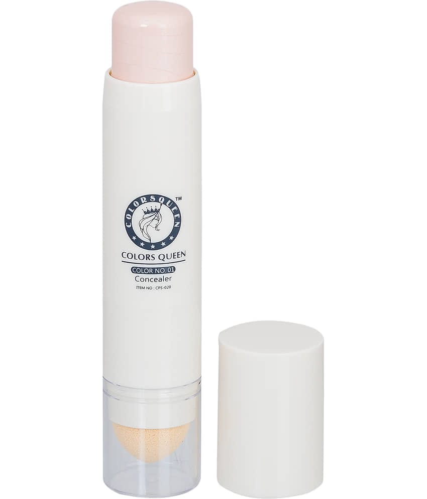 Colors Queen Pearl Concealer with Inbuild Cusion for blend 6ml, Ivory (Shade - 02)