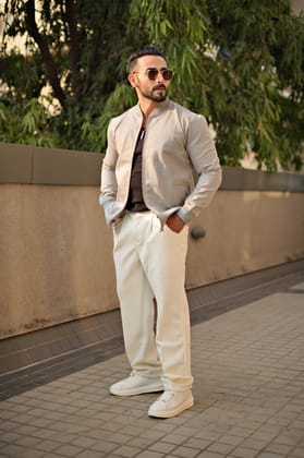 Astro 88 Bomber Jacket-2XL / Sand Stone Beige / Astro 88 Bomber jacket