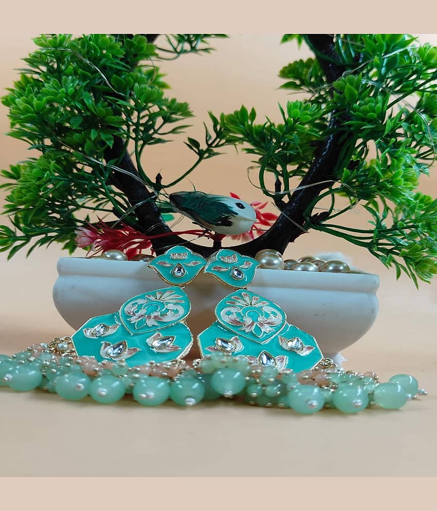 Jiyanshi fashion Multi Color Chandbalis Earrings ( Pack of 1 )