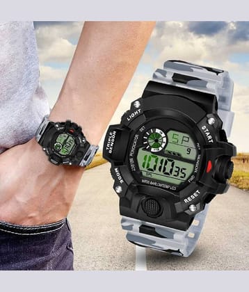 Renaissance Traders - Multicolor PU Digital Men's Watch