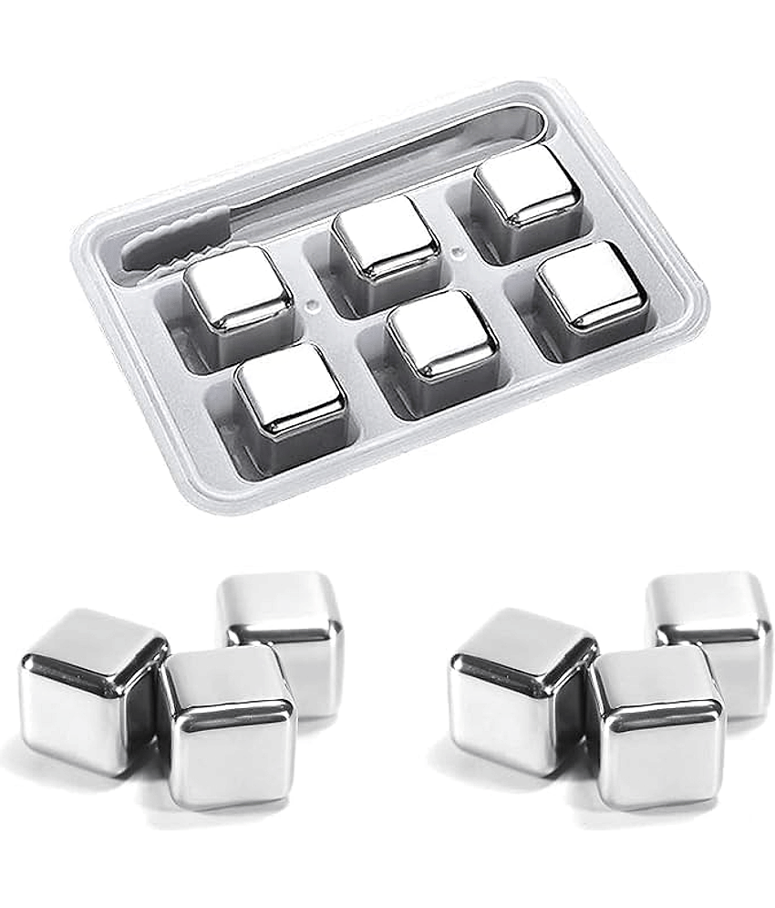 sakimo Stainless Steel Whiskey Stones Set with Tongs & Container – Reusable Metal Ice Cubes for Whiskey, Red , Cocktails – Food-Grade Quick-Freeze Ice Cubes – Chill Drinks Without Dilution