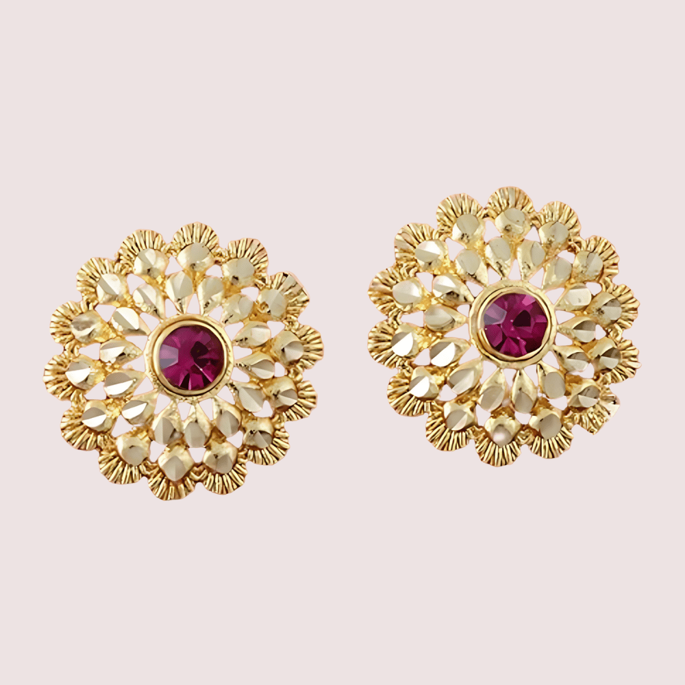Traditional Gold Finish Earrings Set – Pack of 4 for Women - Earrings | Buy online on ZillyBuy