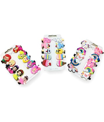 thriftkart - 30pcs Rainbow Unicorn/ Ice Cream/ Cartoon Family Hair Clips Set Baby Hairpin For Kids Girls Toddler Barrettes Hair Accessories Designer (Multicolor)