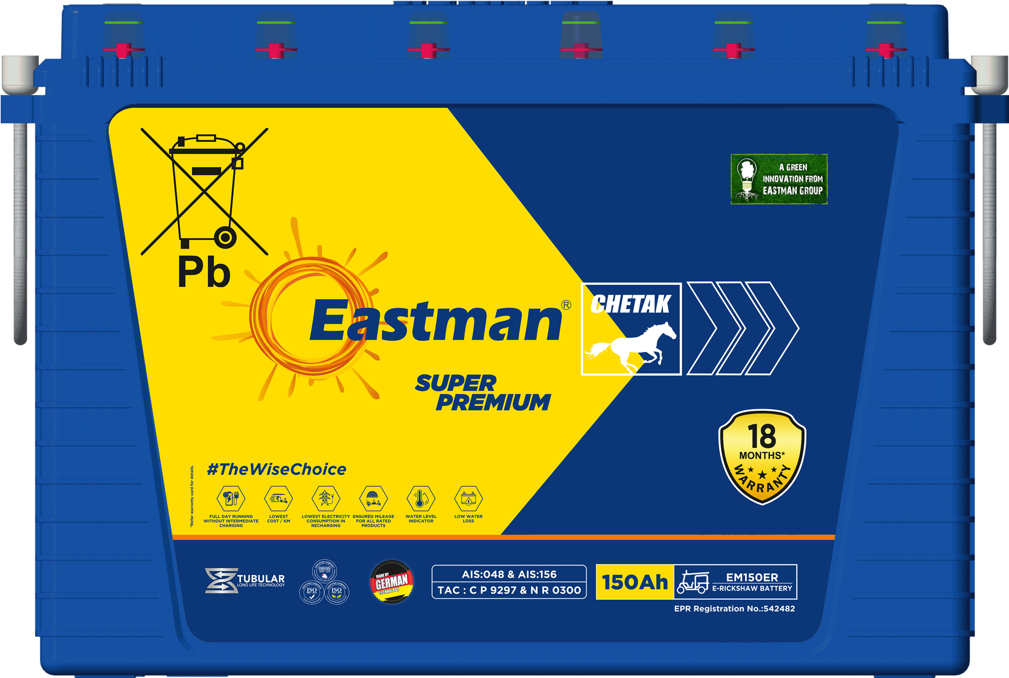Eastman E-Rikshaw Battery EM150ER