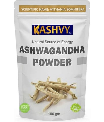 Kashvy Ashwagandha Powder (Withania Somnifera) 100 gm Minerals Powder