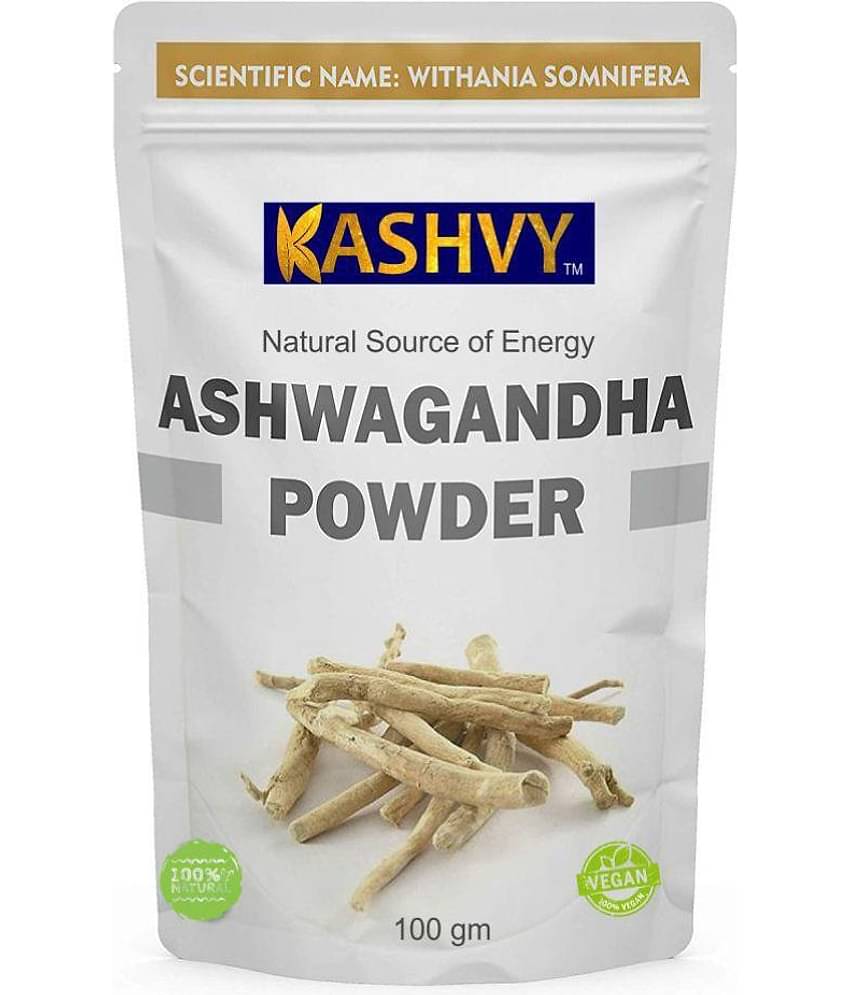 Kashvy Ashwagandha Powder (Withania Somnifera) 100 gm Minerals Powder