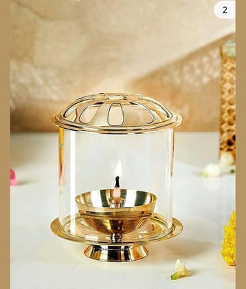 The HomeDecor Mart Brass Akhand Diya - Pack of 1