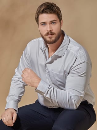 Aldeno Plus Men White Formal Shirt (PONNY)-XL