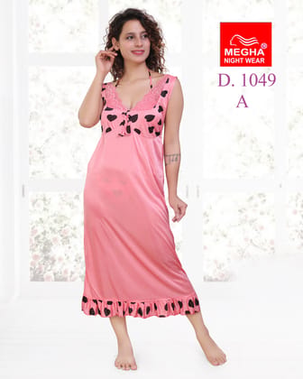 Satin Plain Bedroom Nighty
