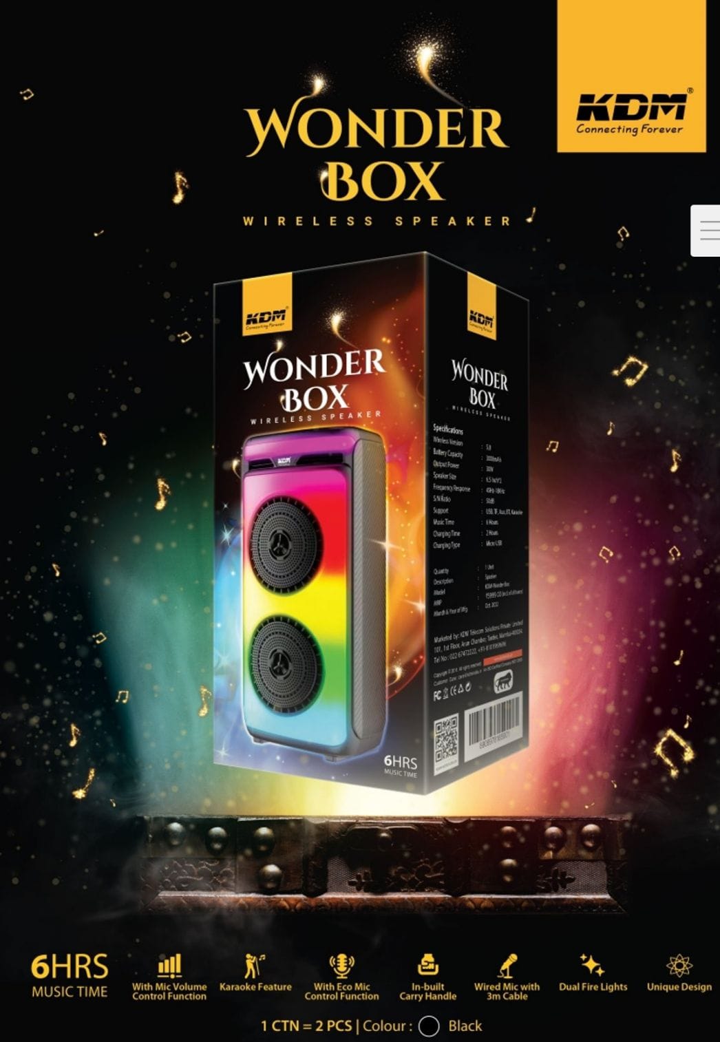 KDM Wonder Box  SPEAKER Random Color
