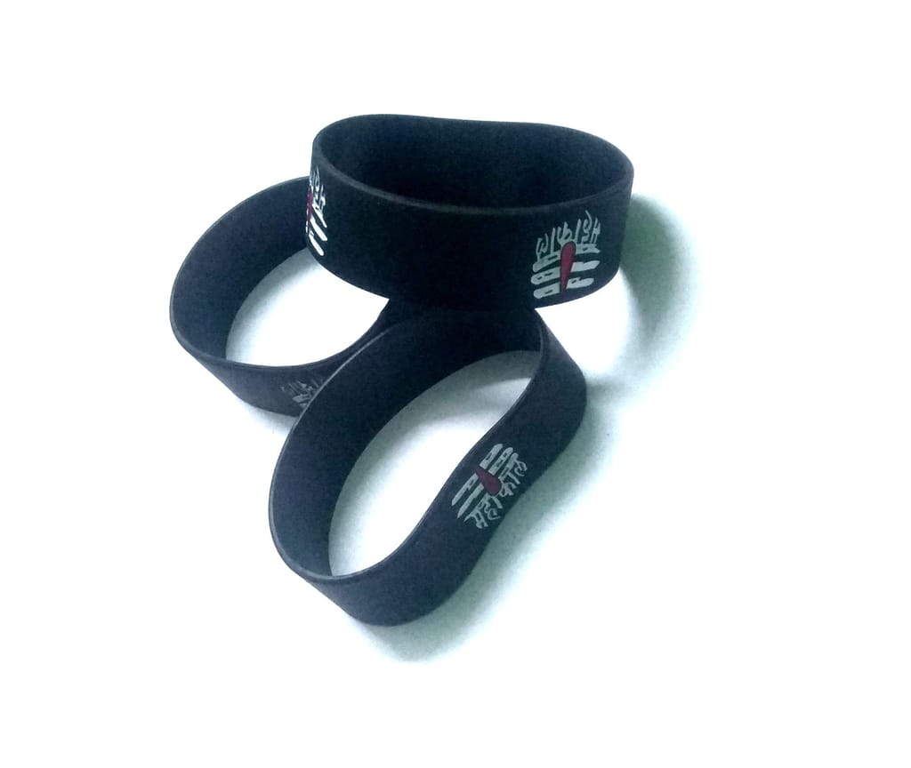 Nawani Mahakaal Silicone Wrist Band - Set of 3 - Watch Strap Band | Buy online on ZillyBuy