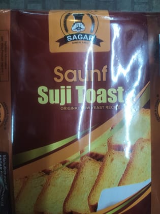 Sagar Saunf Suji toast 
