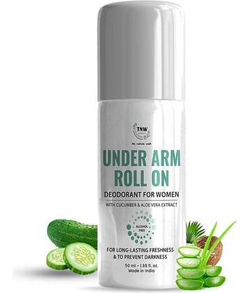 TNW - The Natural Wash Underarm Roll,On For Women For Long Lasting Freshness, 50Ml