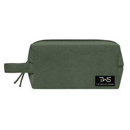 The Wallet Store EcoZen Canvas Pouch - Olive