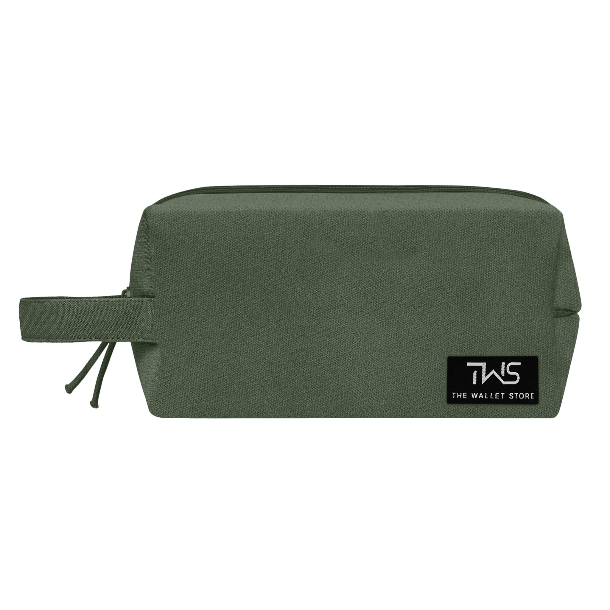 The Wallet Store EcoZen Canvas Pouch - Olive