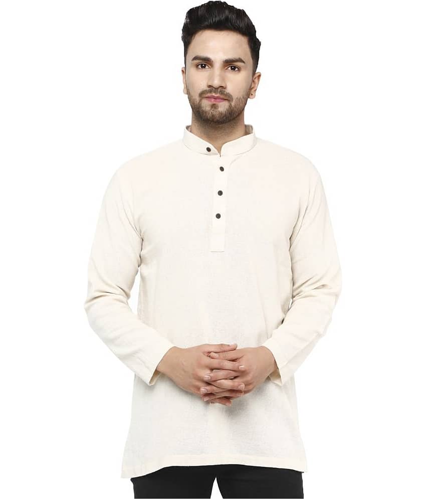 SKAVIJ Off-White Cotton Kurta Single
