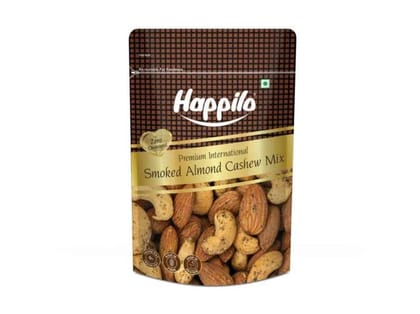 Happilo Premium International Smoked Almond Cashew Mix 160g - Pack of 25