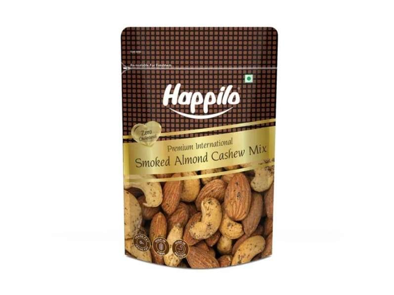 Happilo Premium International Smoked Almond Cashew Mix 160g - Pack of 25
