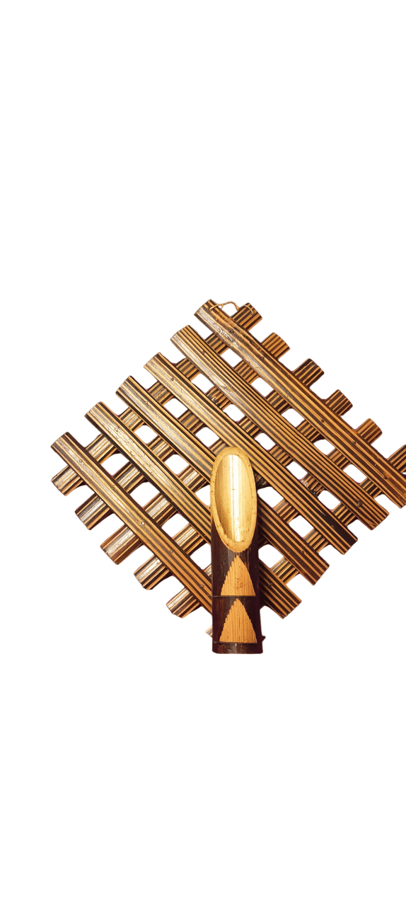 Bamboo Wall Mounted Hanging for Interior Decoration,Flower Pot,Decorative showpiece for Office Home Decoration, Business Gifts