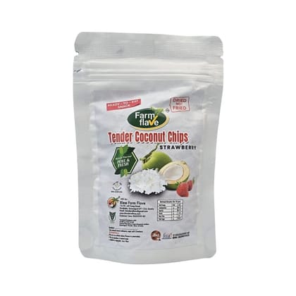 TENDER COCONUT CHIPS (STRAWBERRY) - 25 gm TENDER COCONUT CHIPS (STRAWBERRY) - 25 gm