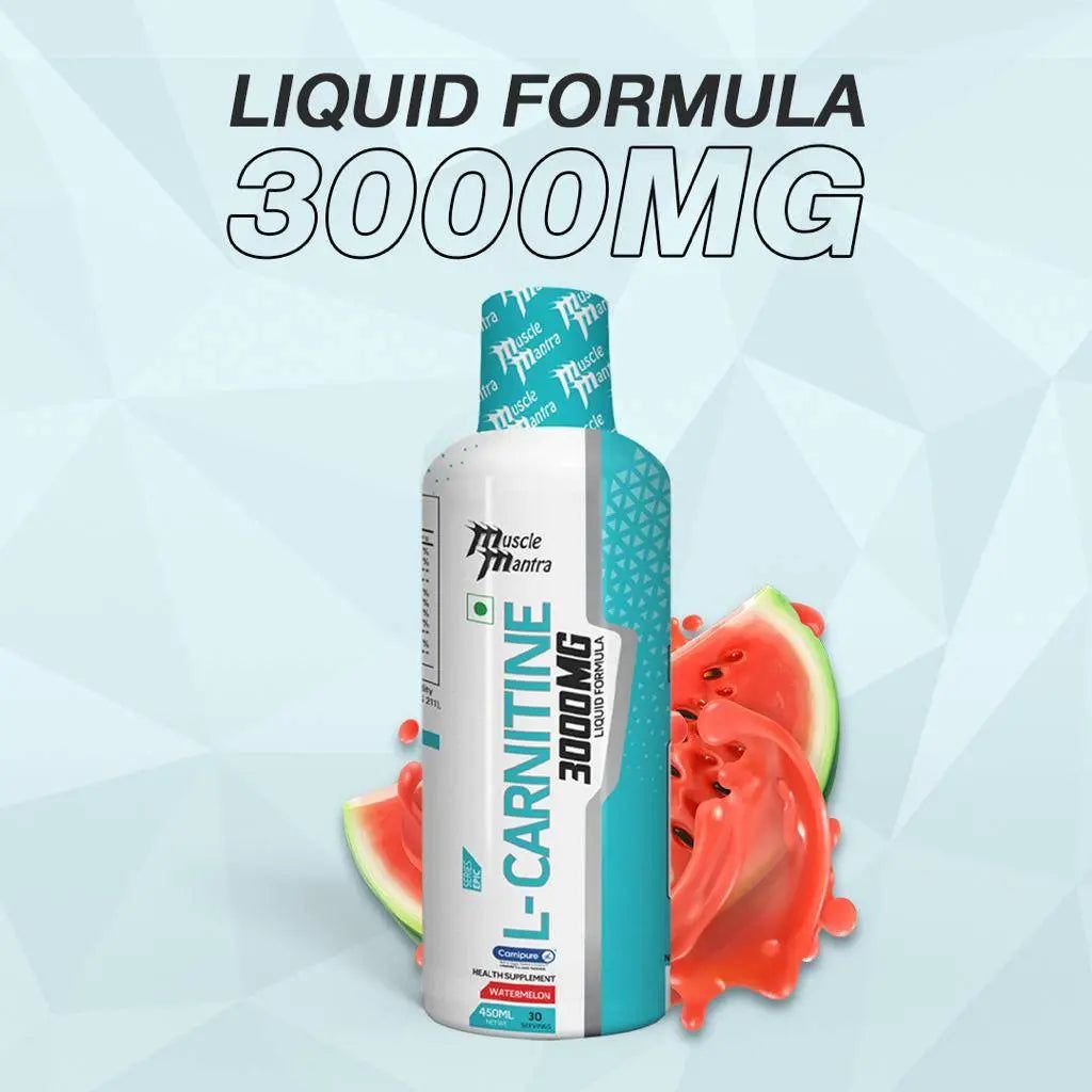 Muscle Mantra L-Carnitine 3000MG Liquid Formula-450 ml / Watermelon
