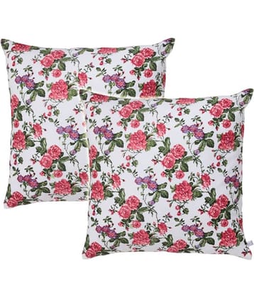 Zubix Multicolour Printed Cotton Cushion Cover - Set of 2