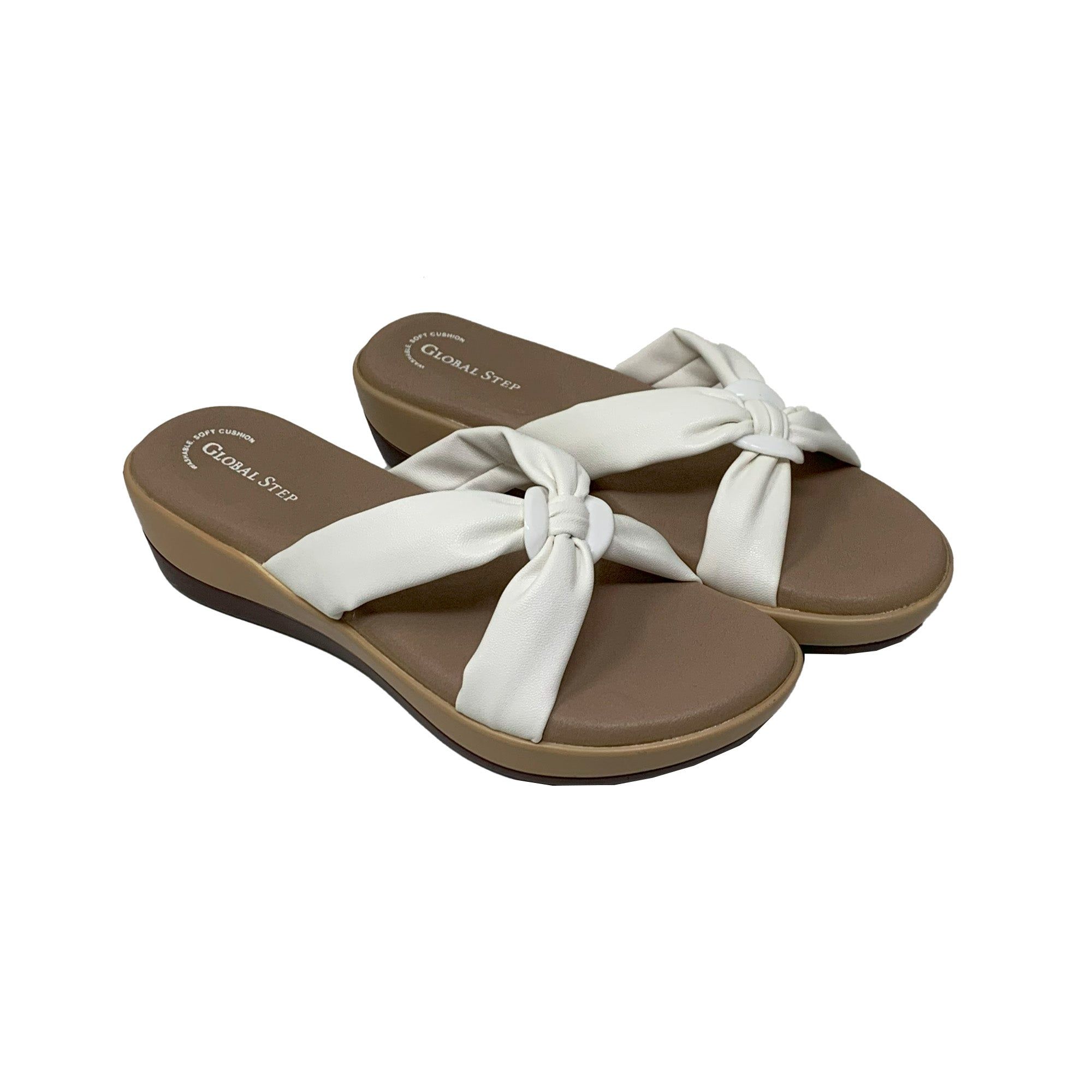 CloudKnot Comfort Slides-Off White / 36