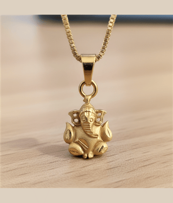 AKLINA Gold Religious Pendant Without Chain ( Pack of 1 )