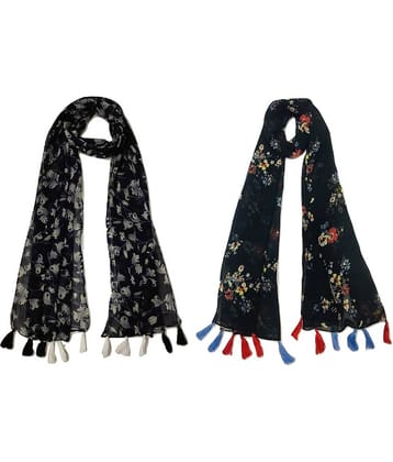 stolevilla Multi Printed Poly Cotton Yarn Stoles