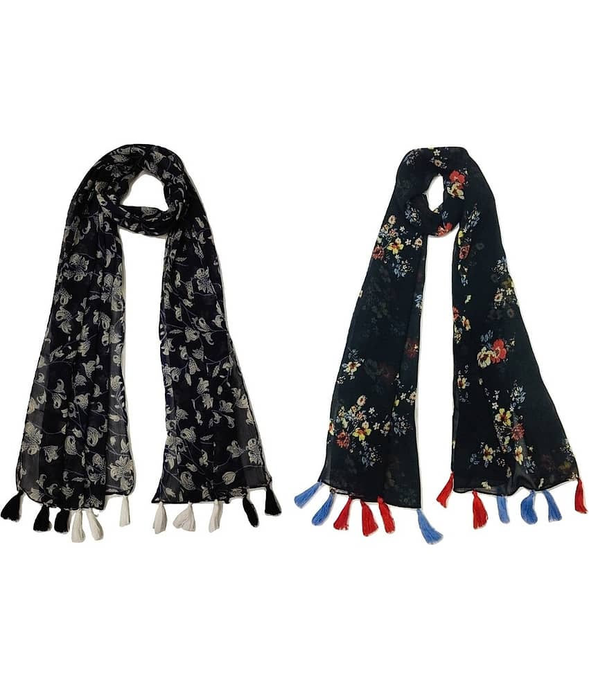 stolevilla Multi Printed Poly Cotton Yarn Stoles