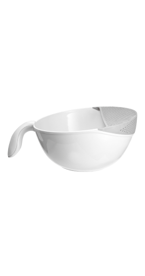 Modi Care Soak and Strain Food Washing Bowl with Strainer Five Thousand Millilitre