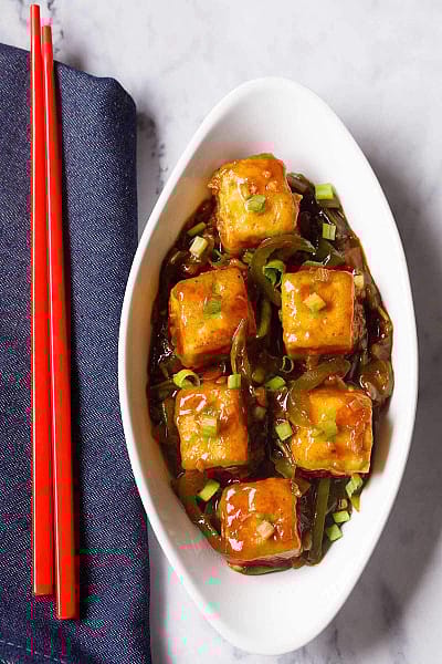 Crispy chilli paneer dry [8pcs]