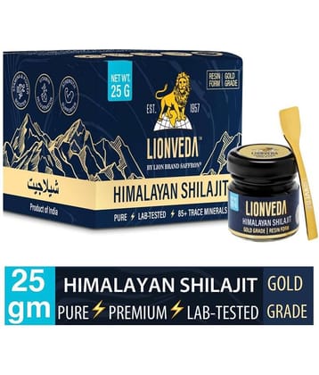 LIONVEDA, 25g, Pure Shilajit Resin | Original Himalayan Shilajeet For Men's Health, Stamina and Energy