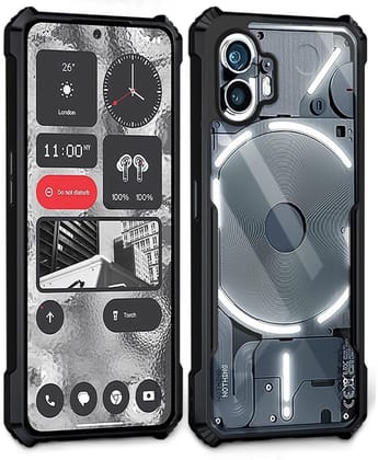 PLUGTECH Slim Shockproof Case | Matte Black Soft | Drop Protection | Precise Cutouts | Premium Mobile Cover for Nothing Phone 2