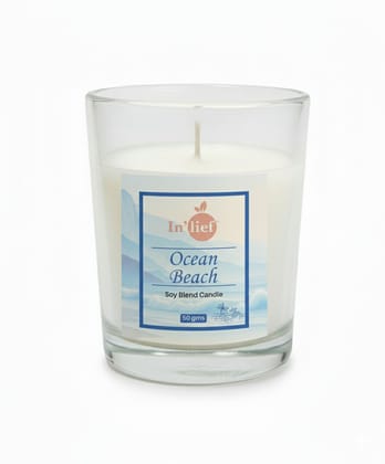 In'lief Shot Glass Candle | Ocean Beach | 50gms
