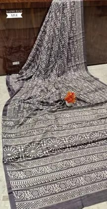 MADHUBANI   PRINT SILK